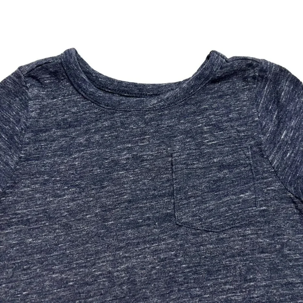 Old Navy 18-24m Navy Blue Heather Pocket Tee Shirt